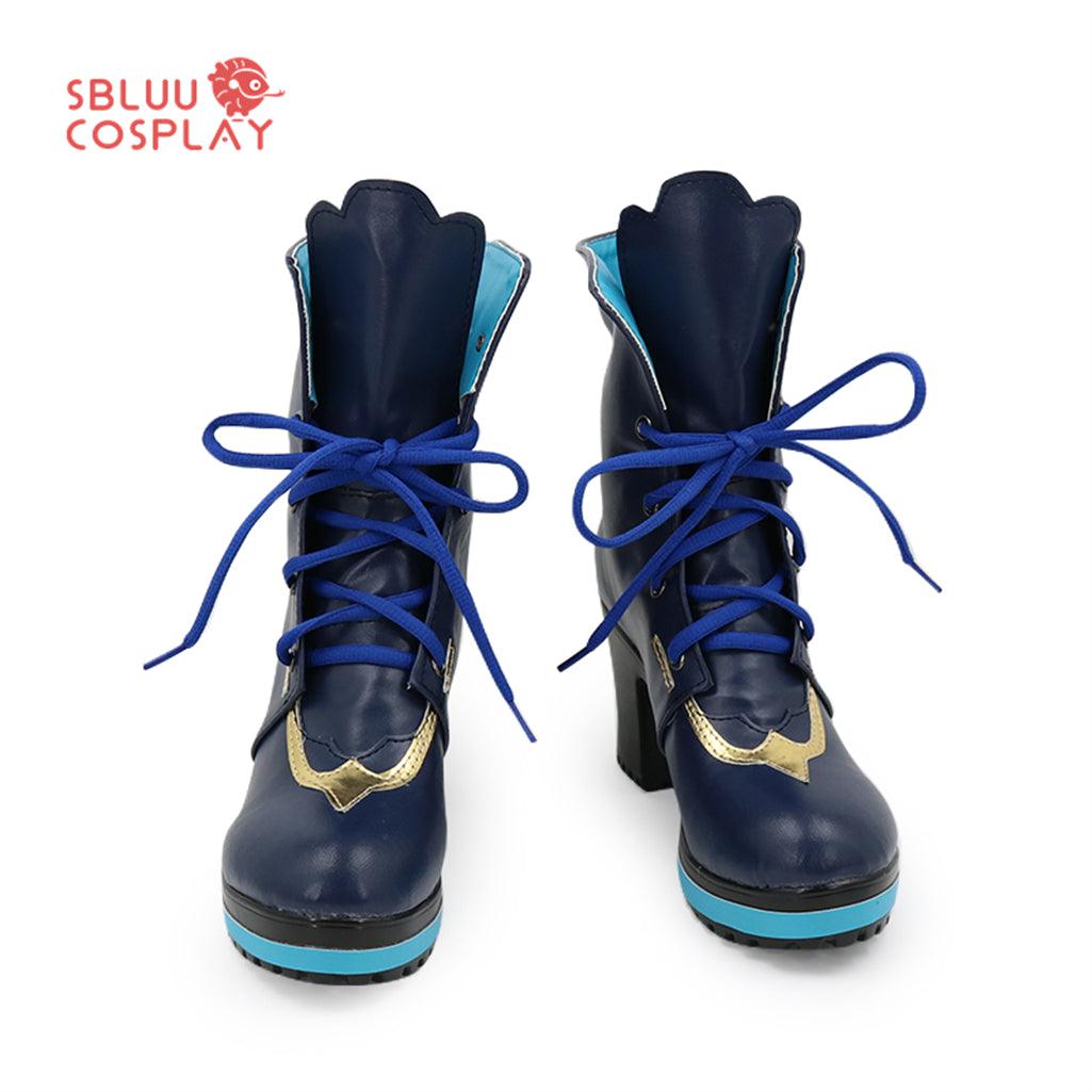 SBluuCosplay Virtual YouTuber Enna Alouette Cosplay Shoes Custom Made Boots - SBluuCosplay