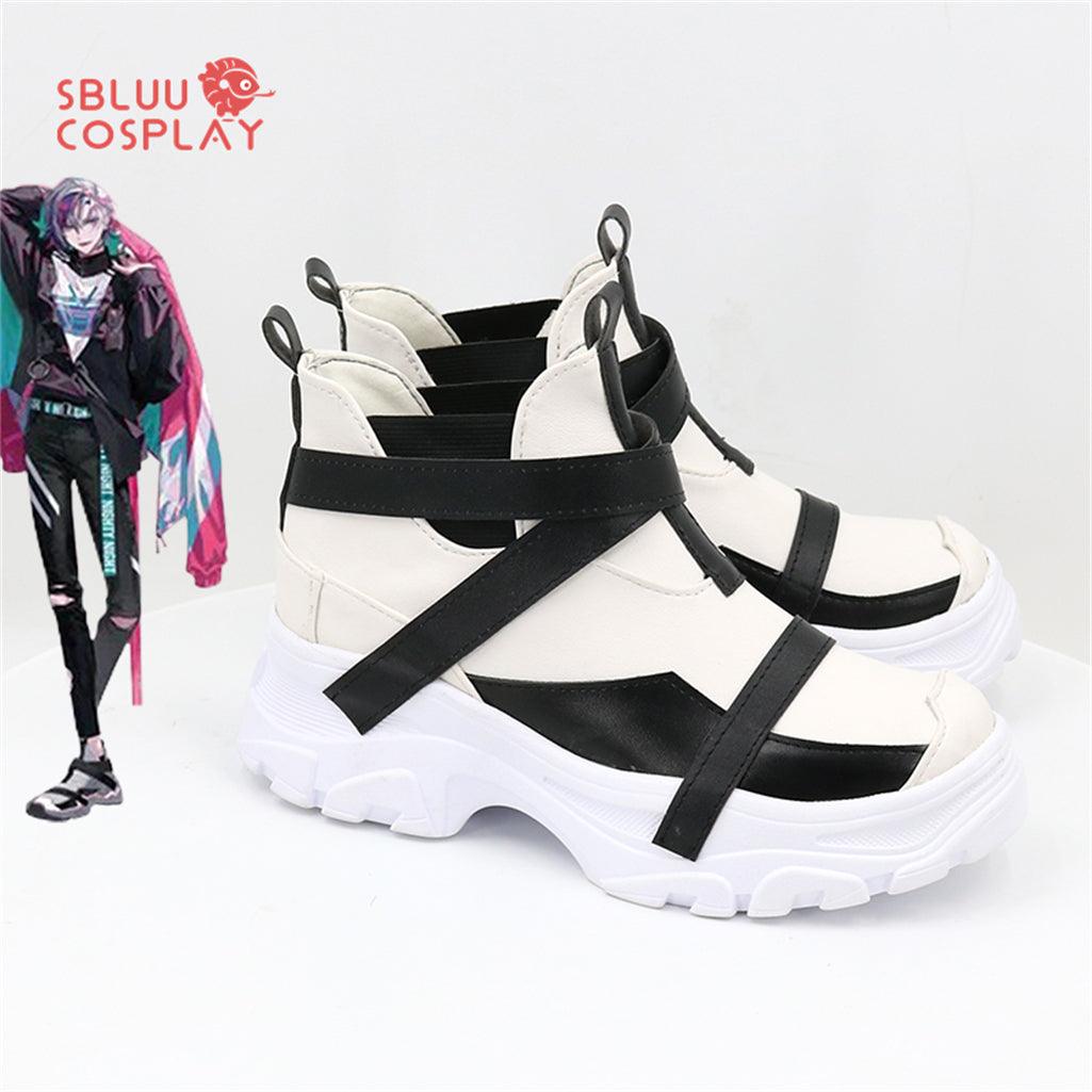 SBluuCosplay Virtual YouTuber Fuwa Minato Cosplay Shoes Custom Made Boots - SBluuCosplay