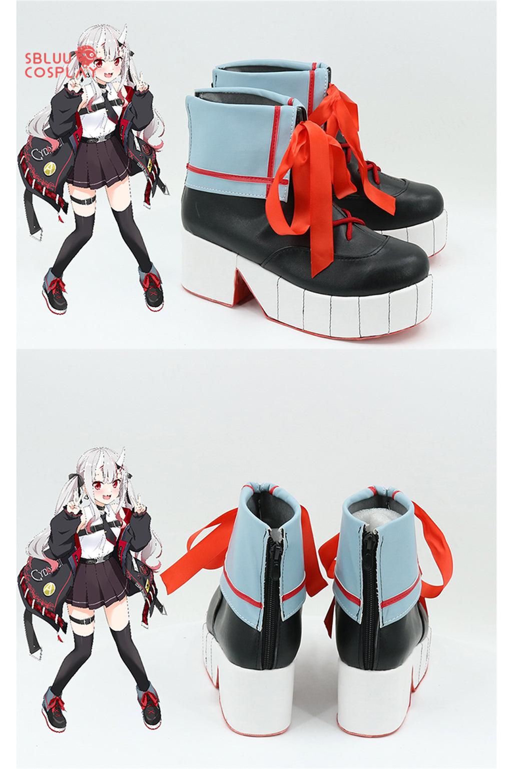 Virtual YouTuber Hololive Nakiri Ayame Cosplay Shoes Custom Made Boots - SBluuCosplay