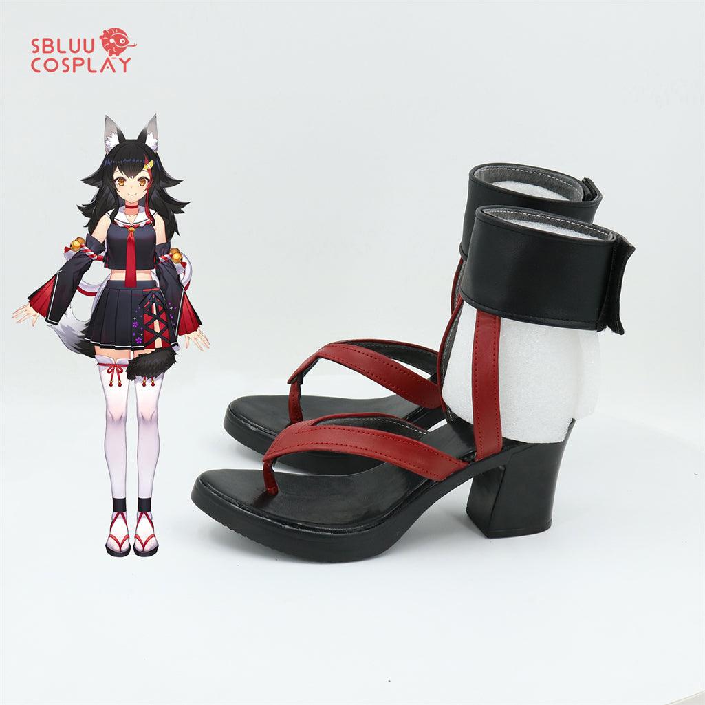Virtual YouTuber Ookami Mio Cosplay Shoes Custom Made - SBluuCosplay