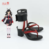 Virtual YouTuber Ookami Mio Cosplay Shoes Custom Made - SBluuCosplay