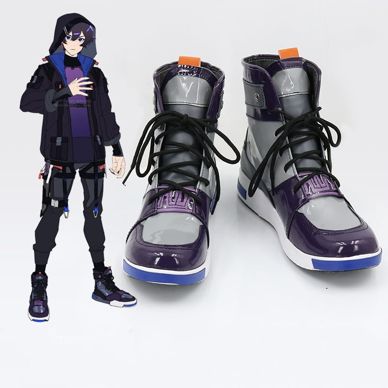 SBluuCosplay Virtual YouTuber Shxtou Cosplay Shoes Custom Made Boots