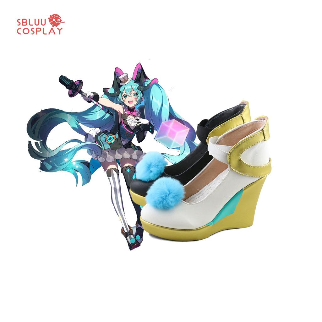 Hatsunemiku Magical Mirai Hatsune Miku Cosplay Shoes Custom Made - SBluuCosplay