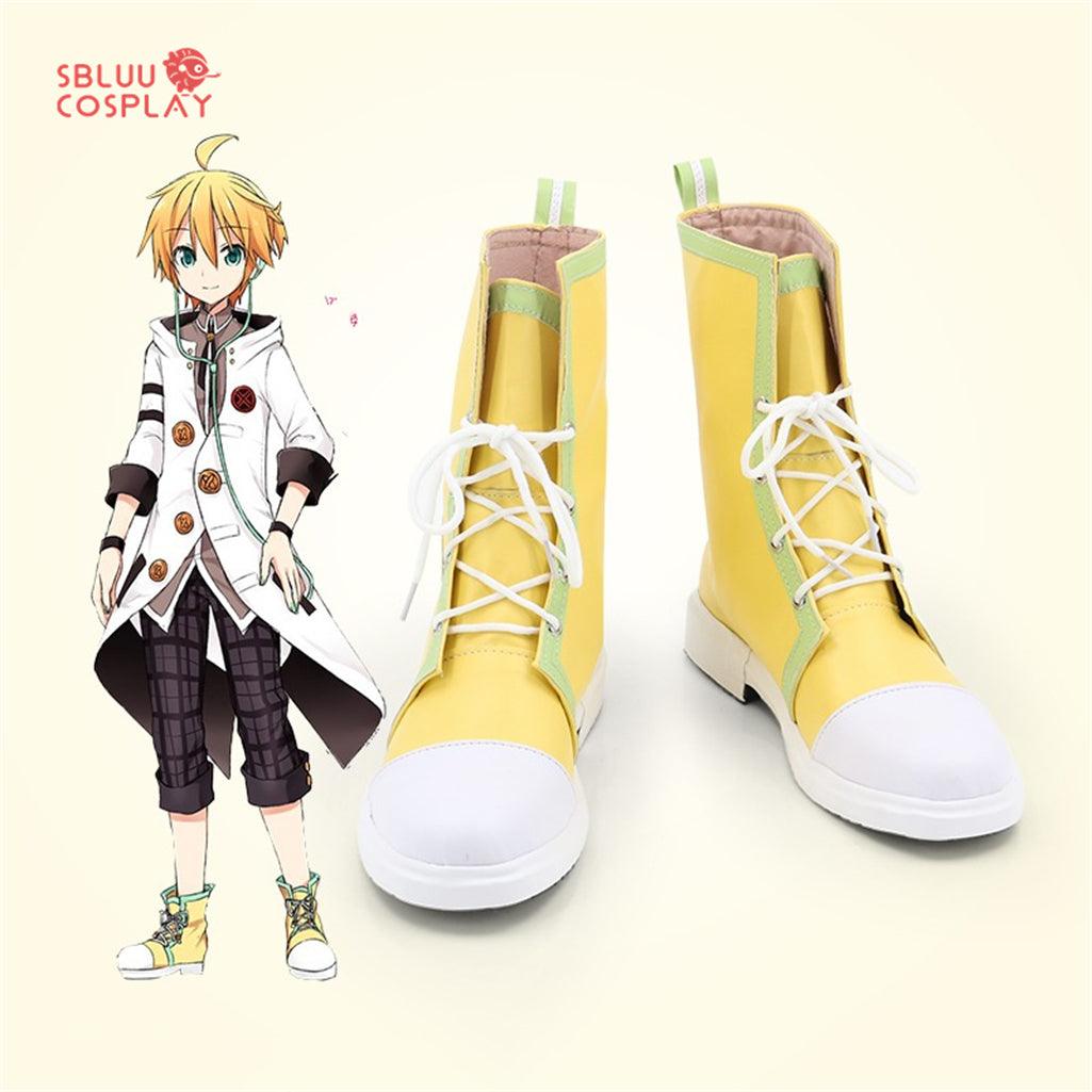 Vocaloid Kagamine Len Cosplay Shoes Custom Made Boots - SBluuCosplay
