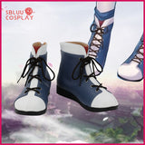 SBluuCosplay Vtuber Hololive Gawr Gura Cosplay Shoes Custom Made Boots