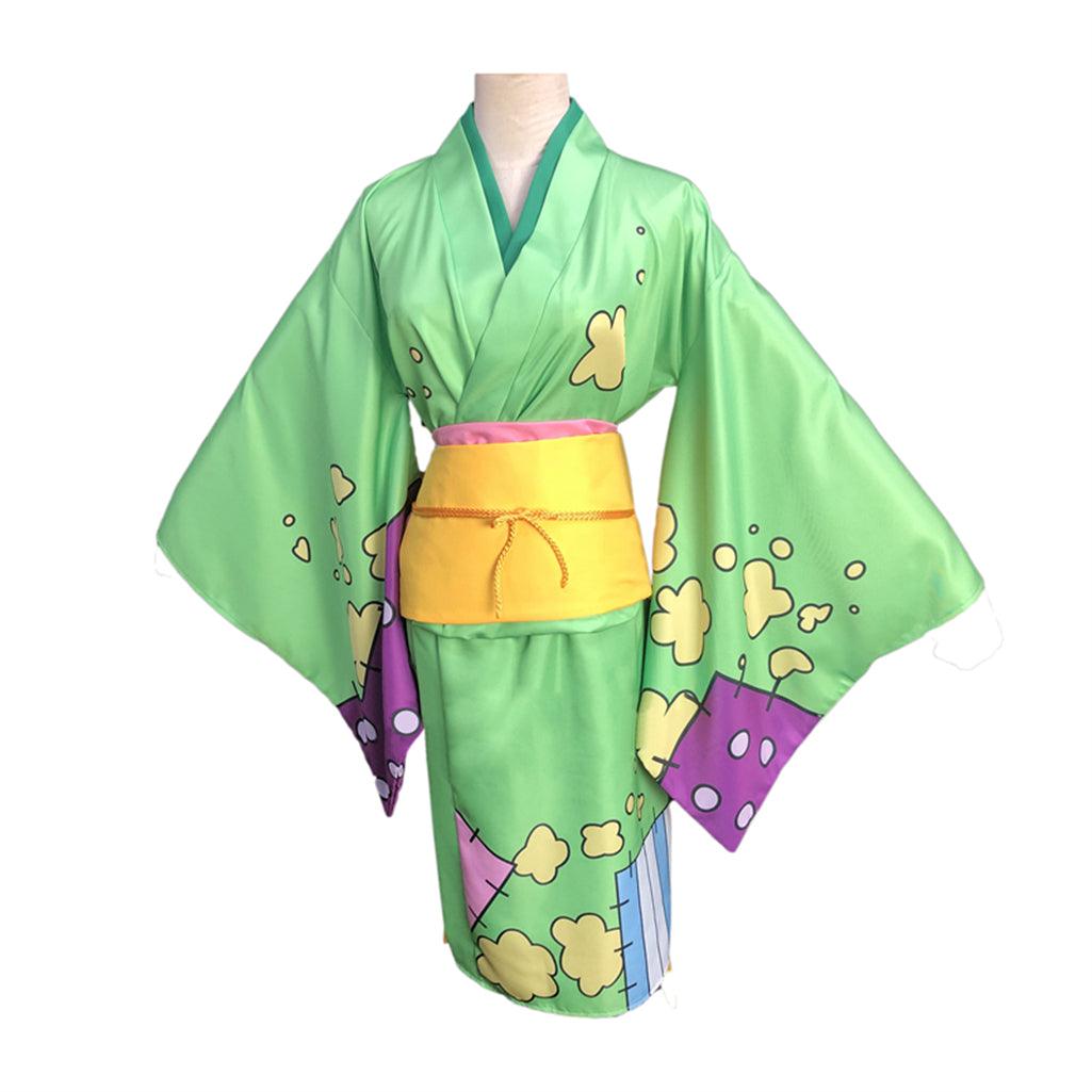 SBluuCosplay One Piece Wano Country Otama Cosplay Costume Kimono Outfit - SBluuCosplay