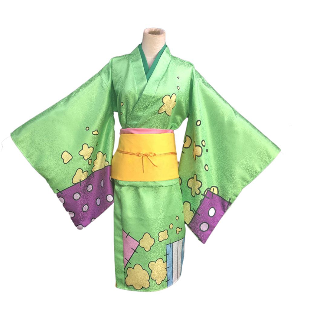 SBluuCosplay One Piece Wano Country Otama Cosplay Costume Kimono Outfit - SBluuCosplay