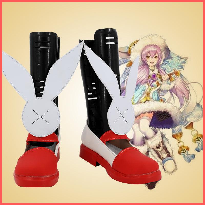 SBluuCosplay White Cat Project Tsukimi Yozora Cosplay Shoes Custom Made Boots - SBluuCosplay