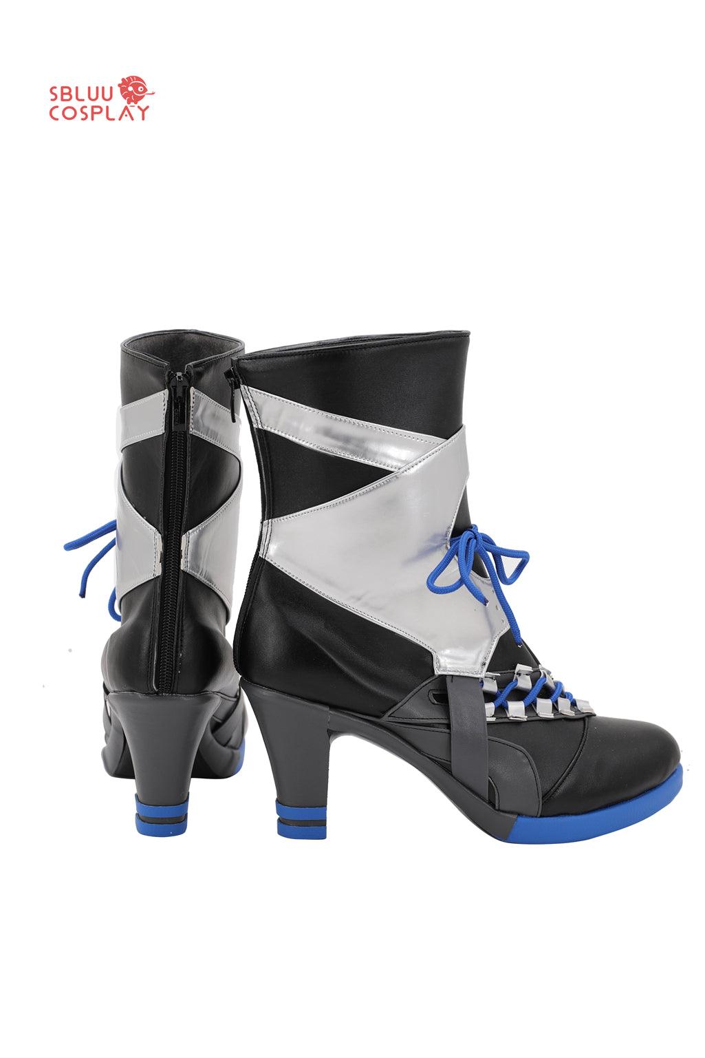 SBluuCosplay Virtual YouTuber Yuhi Riri Cosplay Shoes Custom Made Boots - SBluuCosplay
