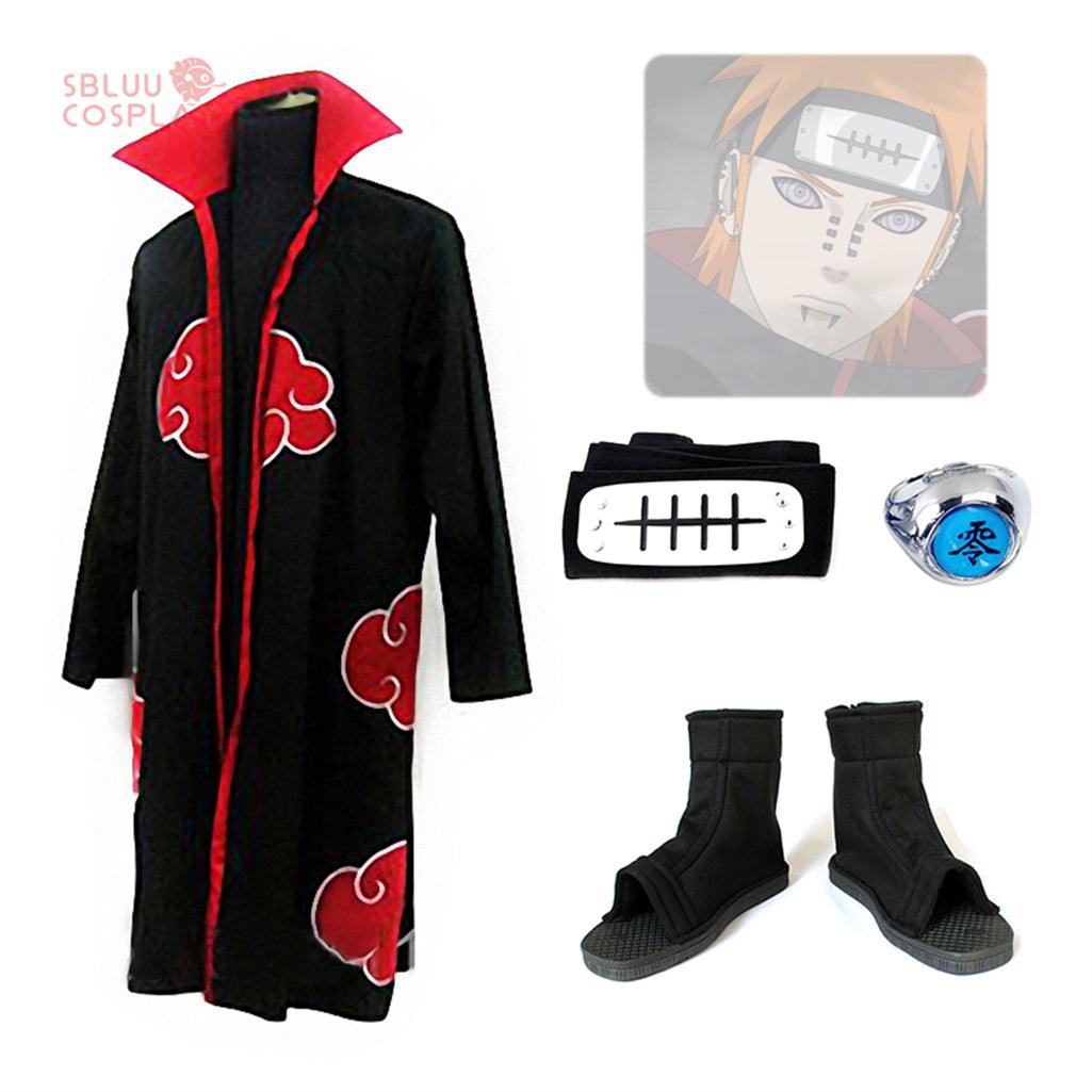 SBluuCosplay Anime Naruto Akatsuki Pain Cosplay Costume - SBluuCosplay
