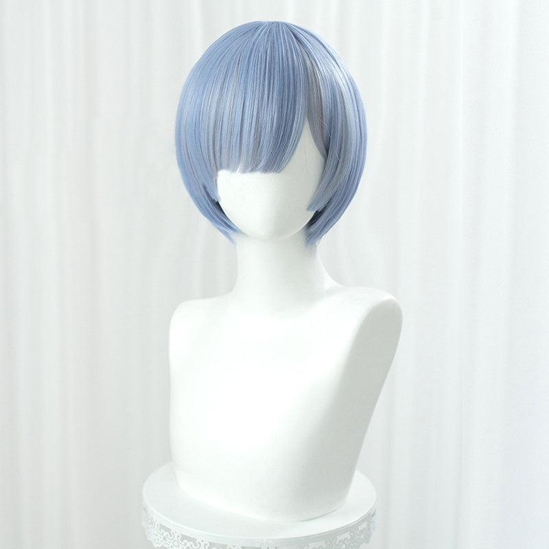 SBluuCosplay Re Zero Starting Life in Another World Cosplay Ram and Rem Cosplay Wig - SBluuCosplay