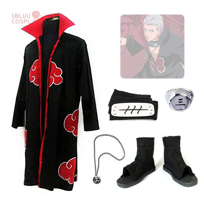 SBluuCosplay Anime Naruto Akatsuki Hidan Cosplay Costume - SBluuCosplay