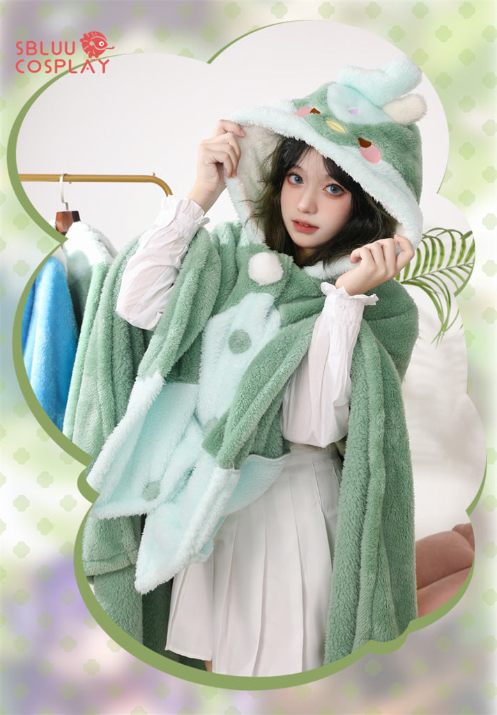 SBluuCosplay Genshin Impact Xiao Tartaglia Cosplay Costume Cloak Robe Fleece Pajamas