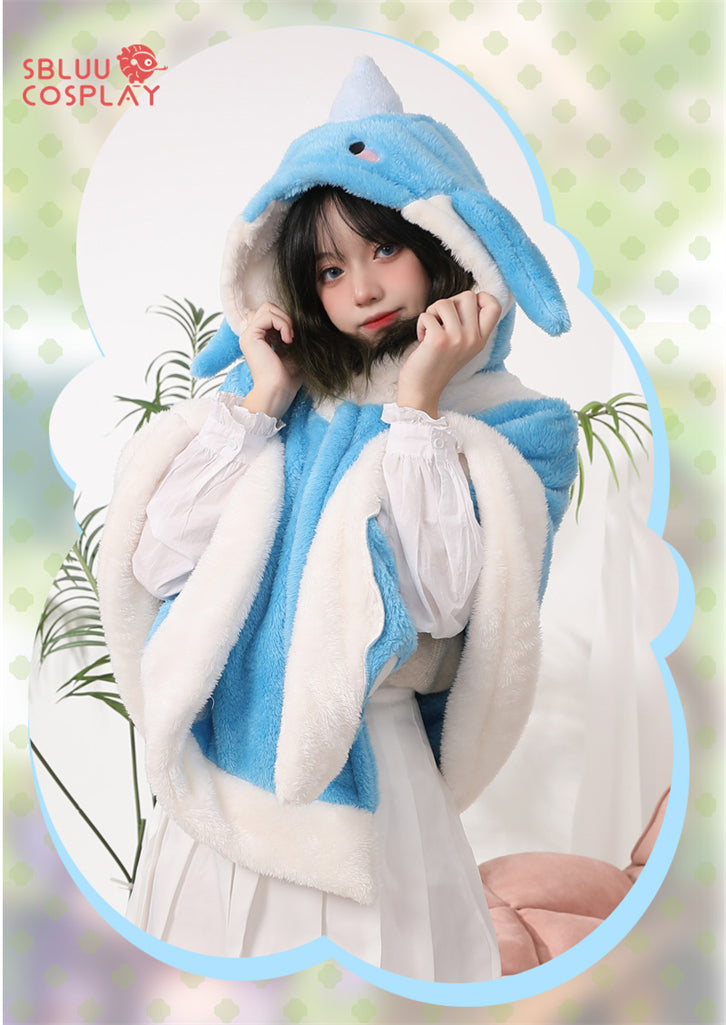 SBluuCosplay Genshin Impact Xiao Tartaglia Cosplay Umhang Robe Fleece Schlafanzug